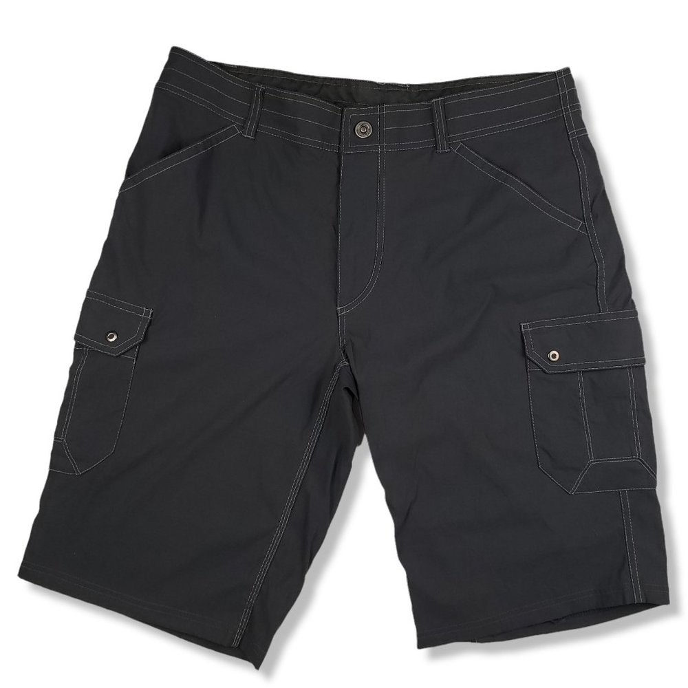 KUHL Renegade Cargo Shorts Mens 36x12 Koal Grey 5136 Hiking Camping